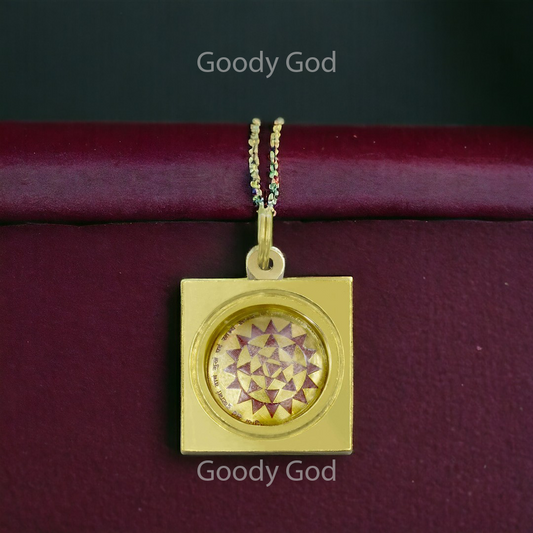 Goodygod Baglamukhi Yantra Locket/Pendant (Square)