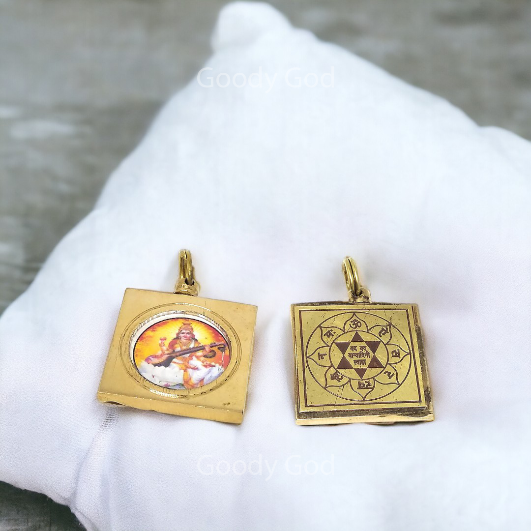 Goodygod Saraswati Yantra Locket/Pendant