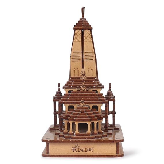 Goodygod Ram Janmabhoomi Mandir 3D Miniature Wooden Model