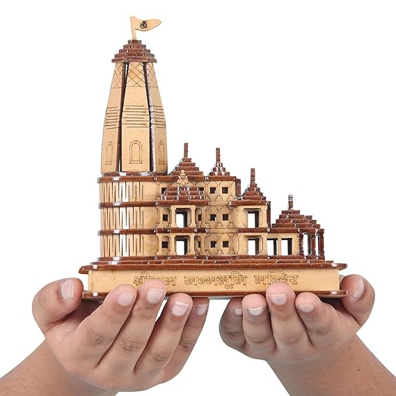 Goodygod Ram Janmabhoomi Mandir 3D Miniature Wooden Model