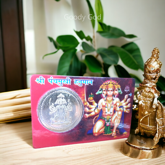 Goodygod Shree Panchmukhi Hanuman Coin Card