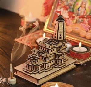 Goodygod Ram Janmabhoomi Mandir 3D Miniature Wooden Model